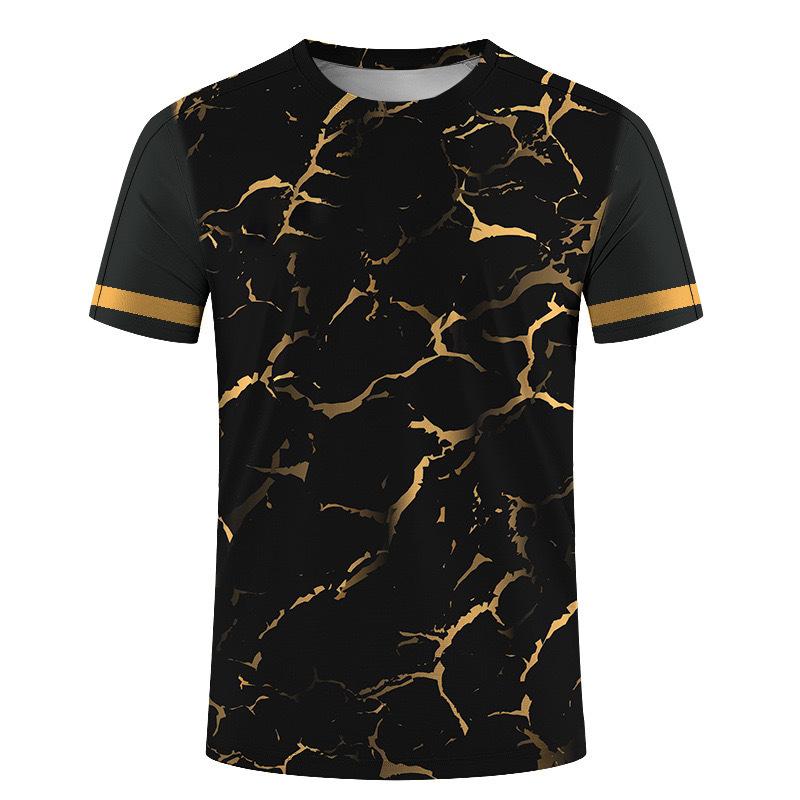 Мужская футболка с 3D-печатью, короткий рукав, круглый вырез, пуловер, повседневный топ 6XL