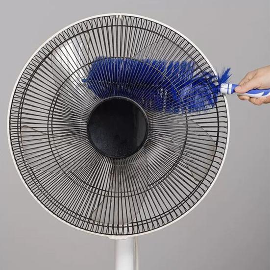 

Cleaning Brush with Retractable Rods Reusable Washable Design Multifunctional Cobweb Dusters Housekeeping Supplies синій