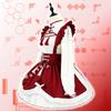 New Year's Yuanxiao Theme Cosplay Costume Lolita Frog Buttons Chest Cutout Maid Dress Costume Chinese Style Carnival Stage