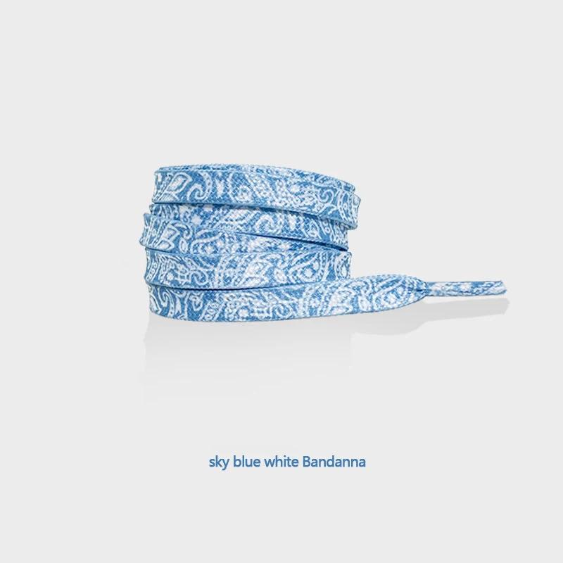Cashew Flower Shoelaces for Shoes Gilding Flat Shiny Shoe Laces Sneakers Casual Tennis Basketball Shoelace Woman Men Shoestrings
