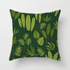 Summer Tropical Floral Cushion Cover Home Decor Office Sofa Pillowcase Green Plant Throw Pillowcase