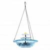 Solar Cascade Hanging Bird Bath Fountain Outdoor Solar Powered Cascade Fountain Bird Bath for Garden Backyard Patio Lawn
