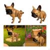 Dog Garden Statue Collectible Handmade Resin Craft Cute Animal Sculpture Puppy Figurine for Living