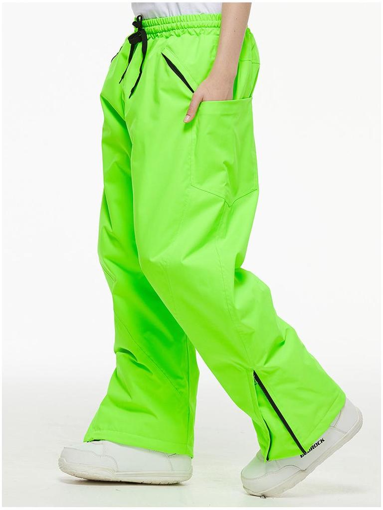 Unisex Waterproof Winter Ski Pants - Warm, Thick, Loose Fit