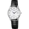 Citizen Eco-Drive Women's Watch Solar Radio Controlled Direct Flight ES0000-10A White Leather Strap