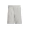 Basketball Badge Of Shorts Solid Color Logo Elastic Waist Straight Leg Shorts Men Shorts Metallic-Gray IL2256