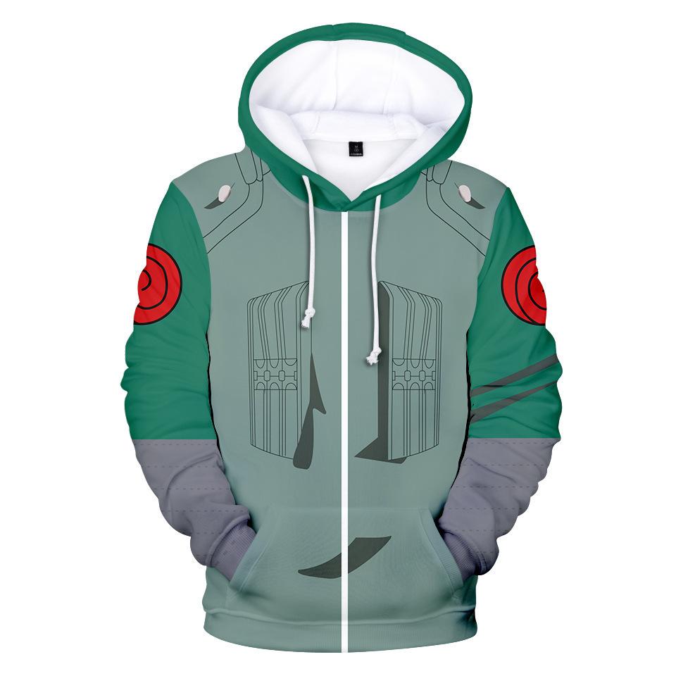 Hanorac nou Naruto cu personaj imprimat digital 3D color, pulover sport și de agrement cu glugă pentru bărbați femei