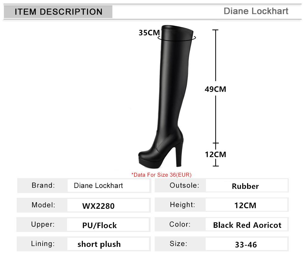 Moda damska na buty do kolan zimowe buty do kolan damskie buty na platformie wysokie obcasy długie buty damskie buty Plus rozmiar 45 46