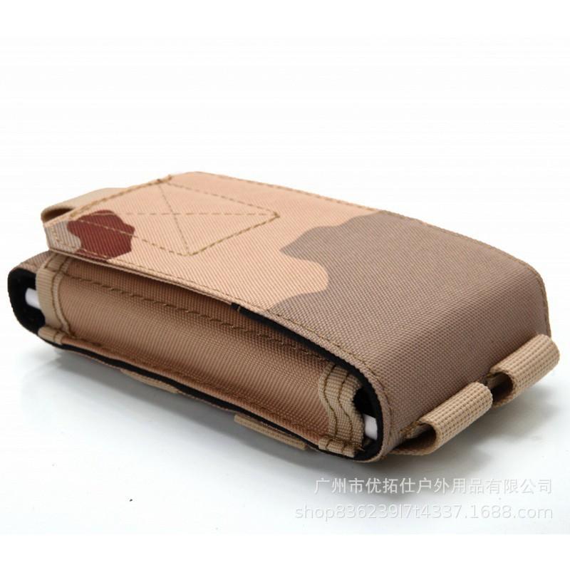 5-6-Zoll-Handytasche im Tarnmuster, multifunktional, MOLLE-Zubehör für Outdoor-Aktivitäten, Freizeit, Sport und Laufen