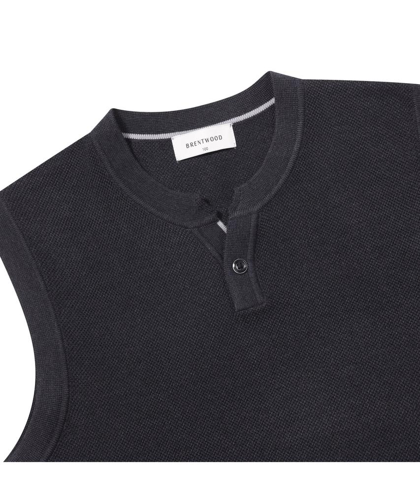Brentwood [Essentials] Washable Vest Sweater Brwax25171Nyx