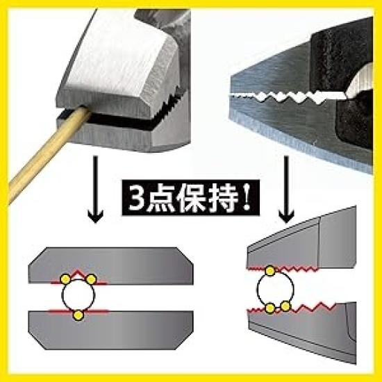 TSUNODA PW-DP200TG Electrician Power Pliers 200mm VA VVF Wire Cutter Stainless Made in Japan