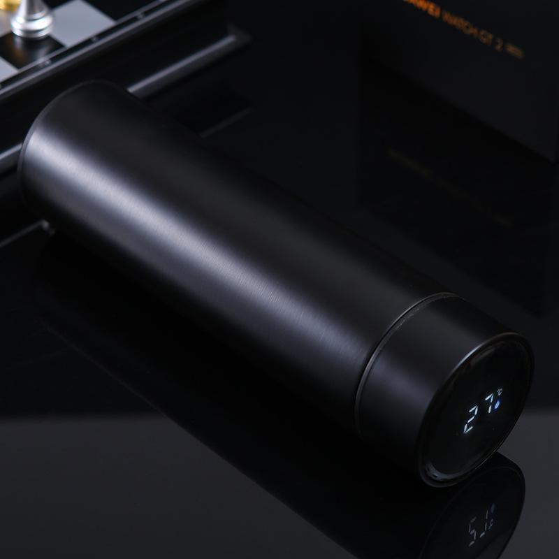 Stainless Steel Smart Thermos Cup Double-layer Vacuum Touch Temperature Cup Business Men's and Women's Office Straight Cup