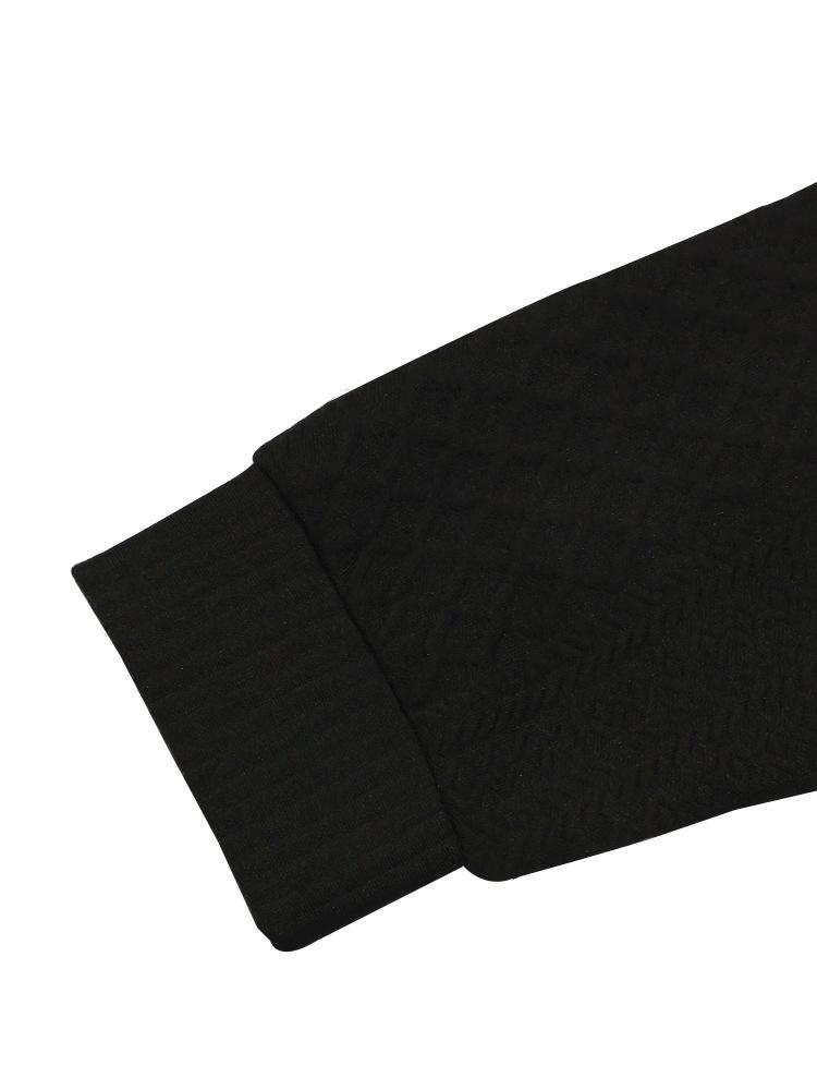 2023 Men's European Fit Stand Collar Long Sleeve Jacquard Knit Pullover Sweater