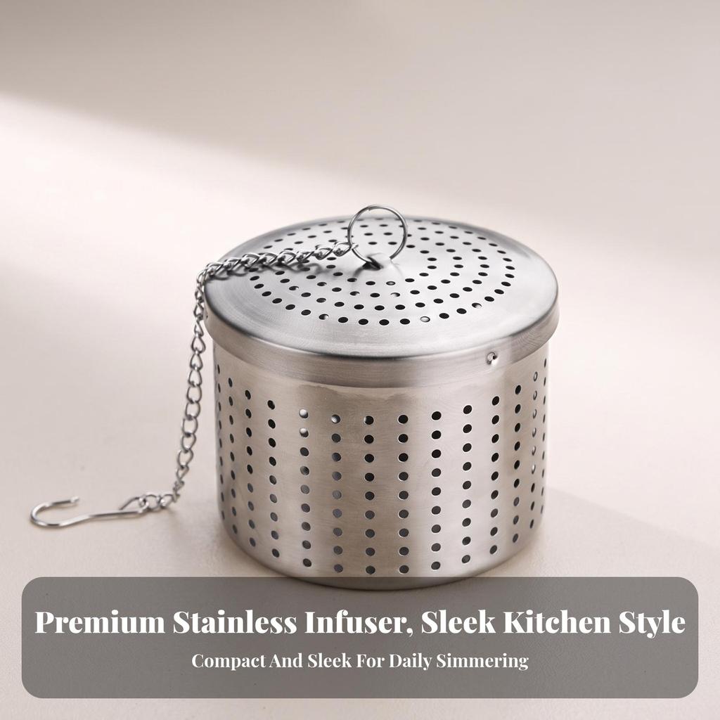 Loose Leaf Tea Infuser Reusable with Chain Food-Safe for Kitchen