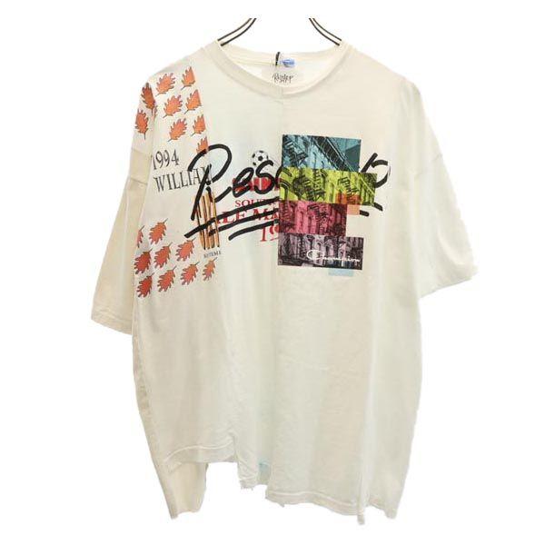 

RESCARP 23ss Remake Short sleeve T-shirt White x beige Men s Used