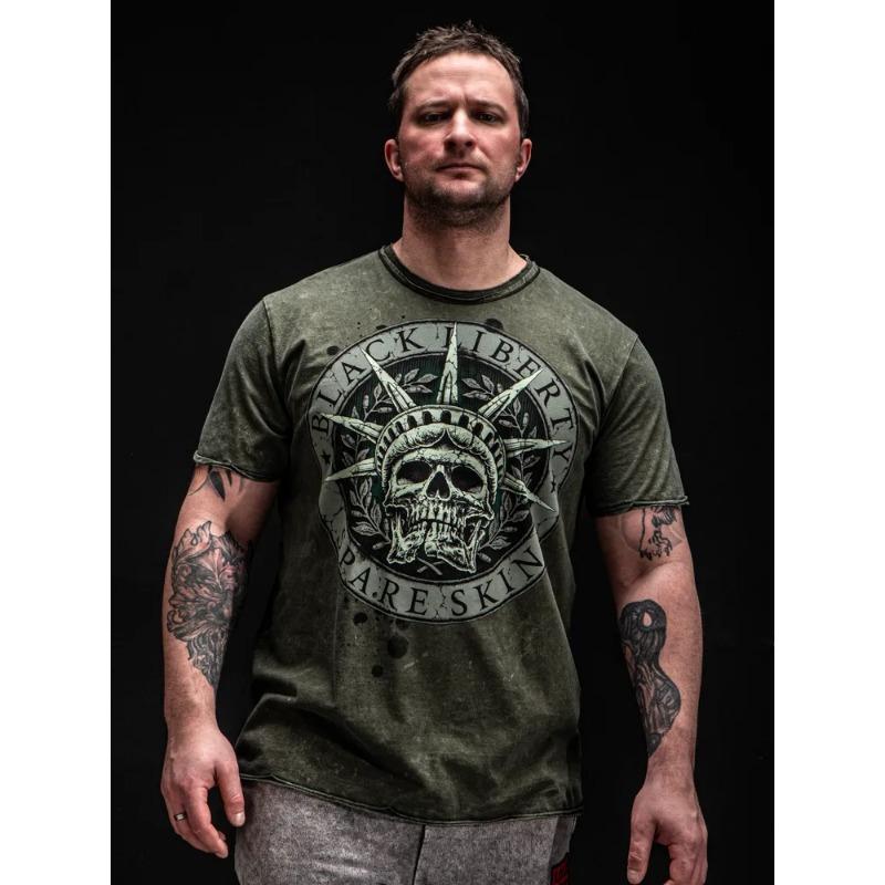 Summer Round Neck 3D Skeleton Print Top Fashionable Casual Short Sleeved Men's T-shirts