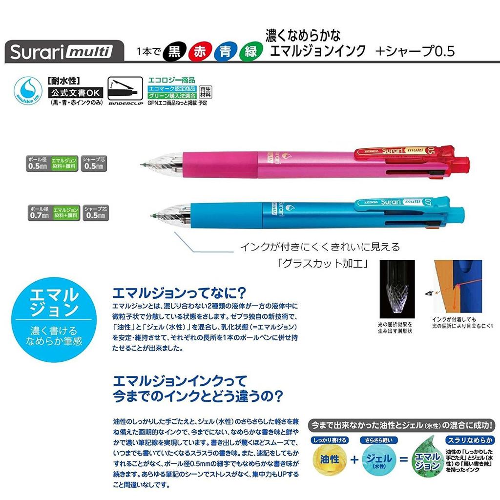 Zebra Balpen Navullingen, Slurry, Meerkleurig, Multifunctioneel, EK-0.7, Zwart, 10-Pack, B-REK7-BK