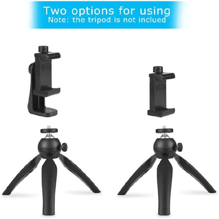 Adjustable Phone Holder Clip for Tripods Universal Smartphone Mount for Effortless Selfie and Monopod Stability