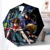 1pc Saint Seiya: Knights of the Zodiac, Auto Open Umbrella, Portable 3-Fold Design, 8-Bone Iron Frame Outdoor Umbrella, Perfect Gift for Fans, Travele