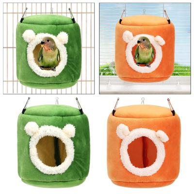 Nid pour Cage Hamac Suspendu Cabane Pratique Confortable Lit pour Oiseau Maison pour Perroquet Gris d'Afrique Perruches Inséparables