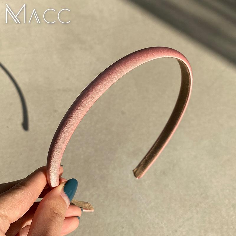 Pure White Moonlight Satin Headband - Elegant French Style for 2025