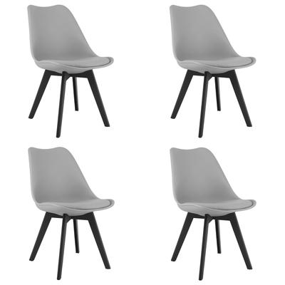 MARK Chair - Gray / Black Legs X 4