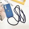 Lanyard Love Hülle Für Samsung Galaxy S26 Ultra S25 FE S21 S22 S23 S24 Plus Stoßfest Halsband Crossbody-Riemen Silikonhülle