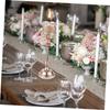 1pc Elegant Nordic Metal Crystal Candleholder Retro Style Candlestick Stand for Home Decor Wedding Party Centerpiece Unique Flower Shape Design