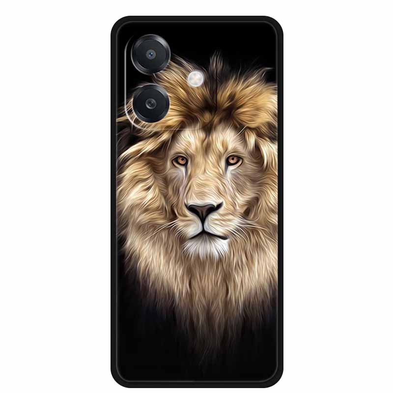 For OPPO A5 5G Case A5 Pro 4G 5G Silicone Wolf Lion TPU Soft Phone Case For OPPO A5 Pro 5G Back Cover Cartoon Shockproof Shell