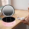 LED Makeup Case with Mirror Travel Organizer Professional Portable Large Capacity Cosmetic Storage