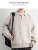 Men's Plus Size Retro Lapel Knitwear Sweater - Autumn/Winter Casual Versatile Style