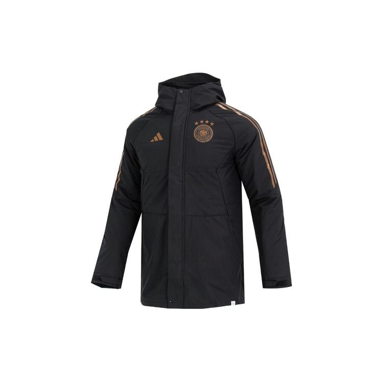 adidas Park Germany Condivo 22 Stadium Jacket Asia Sizing Black Gold Men s HC1293 S