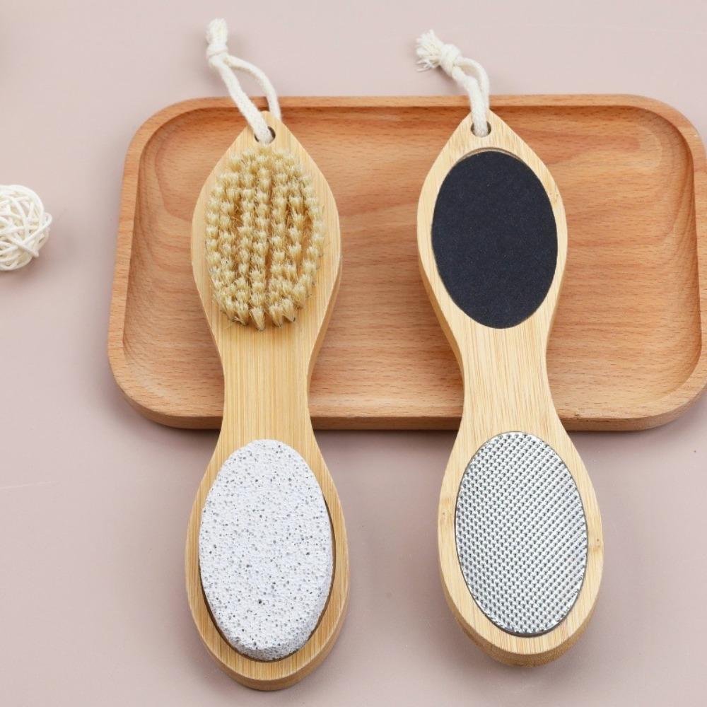 4in1 Exfoliating Feet Scrubber tool Pumice Stone Foot Rasp Sandpaper Foot Scrubber Brush Feet Dead Skin Remover Foot Care Tool