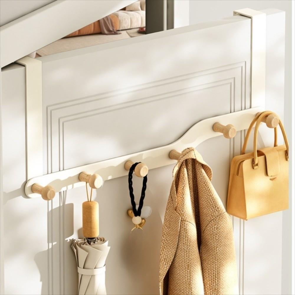 Space Saving Clothes Coat Hat Towel Hanger 5/6 Hooks Kitchen Accessories Holder  Home Decoration