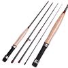 Fly Fishing Rod 4-Piece Lightweight Fly Fishing Rod Fishing Poles Portable Fly Rod Fly Fishing Tools