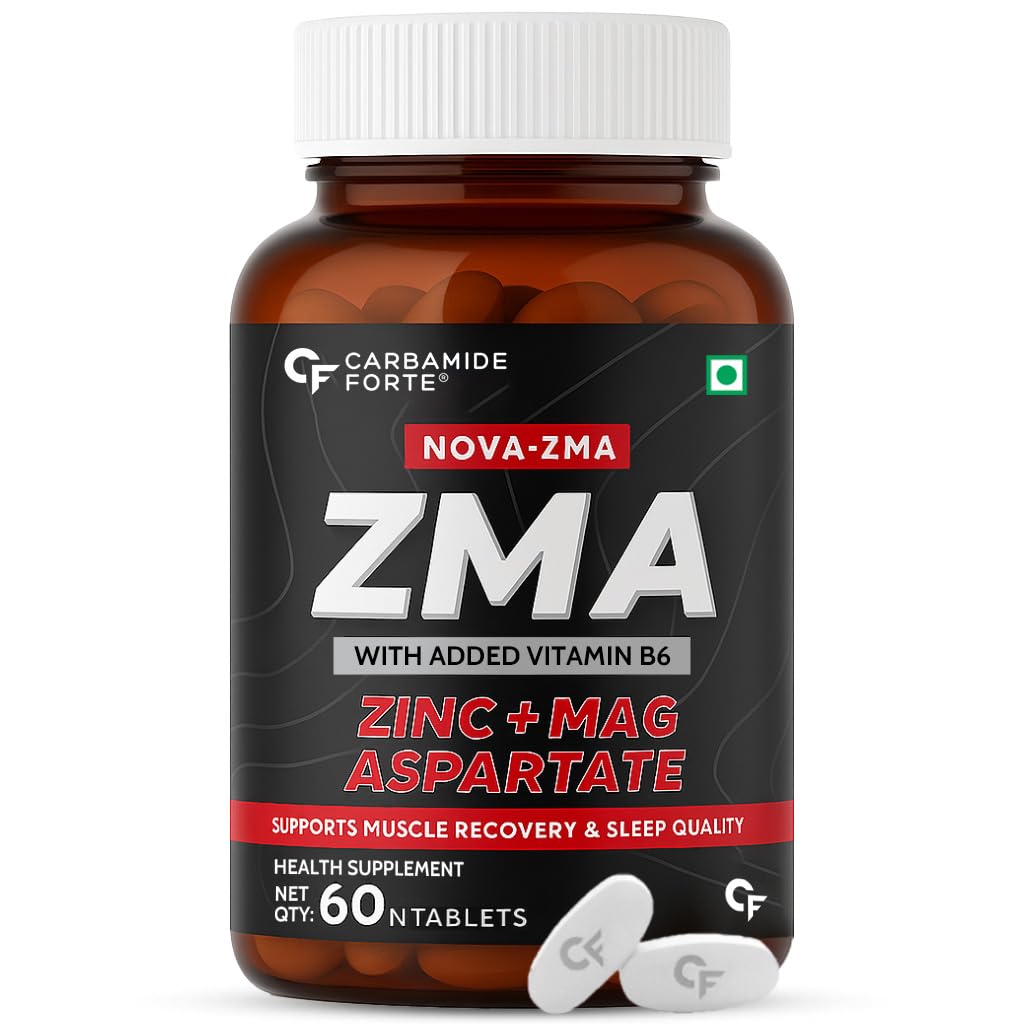 

Carbamide Forte ZMA Zinc and Magnesium Supplement for Men with Vitamin B6 60 Tablets Pack of 1