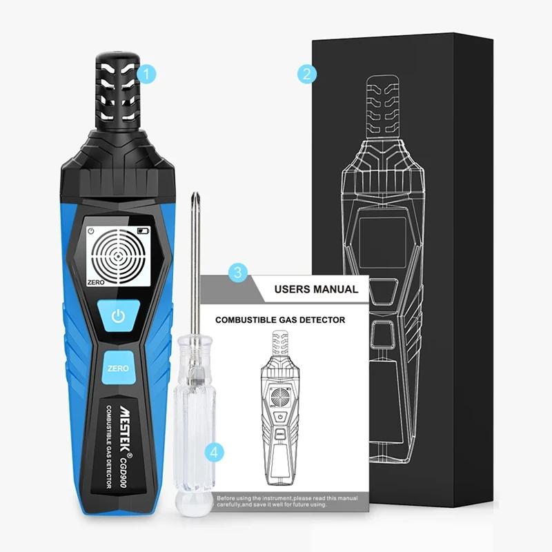 

CGD900 ЖК-дисплей детектор утечки газа 0-1000PPM звуковая и экранная сигнализация горючий воспламеняющийся природный метан мини-детектор газа