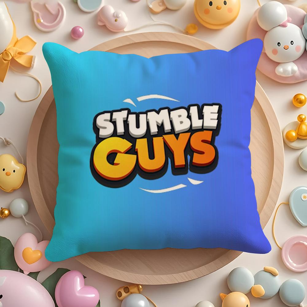 

HOT Game S-S-Stumbles guys Cushion Cover Home & Car Multi-Scene Pillow Cover - Reversible, Soft & Durable for Daily Use 30cmx30cm