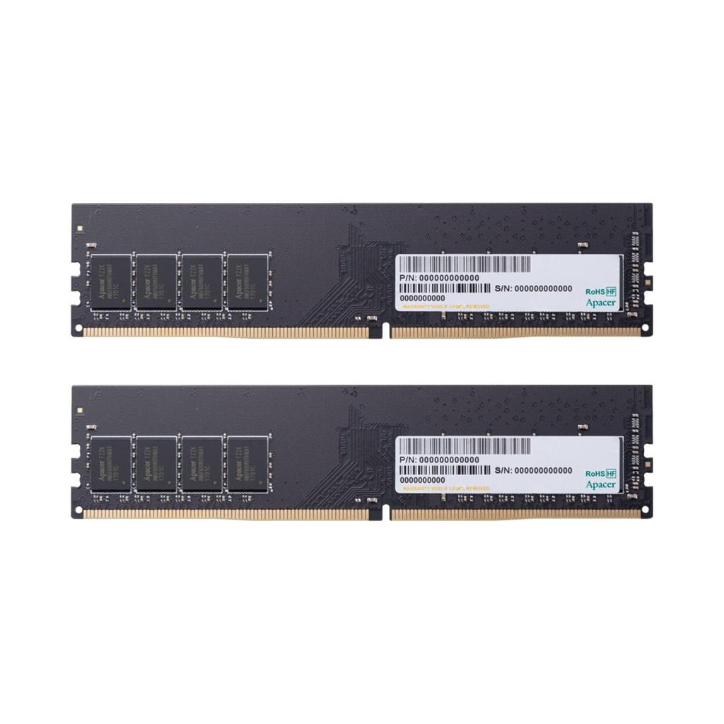 Apacer Desktop PC Memory DDR4-2666 PC4-21300 288PIN 16GB Kit (8GB X 2) EL.16GAV.GRRK2