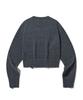 FILLUMINATE (W) Damaged Velvet Crop Knit - Charcoal