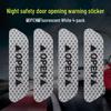 Car Door Reflective Anti-collision Stickers - Set of 4 Safety Warning Stickers for Night Driving