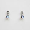 MERRYMOTIVE Grey Moonstone Drop Earring