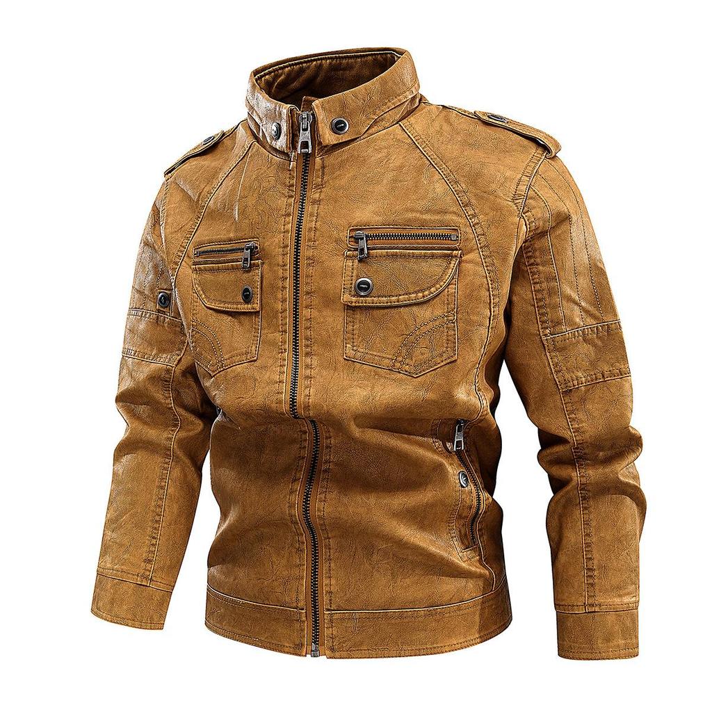 Waschen von Vintage-Lederkleidung, Wasch- und Ausbleichvorgang, starker Belastungsprozess, gut aussehend