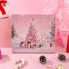 Set Regalo di Natale Rosa-Viola da 31 Pezzi: Braccialetto con Perline, Collana, Acchiappasogni Fai da Te e Cordino a Mano per il Nuovo Anno