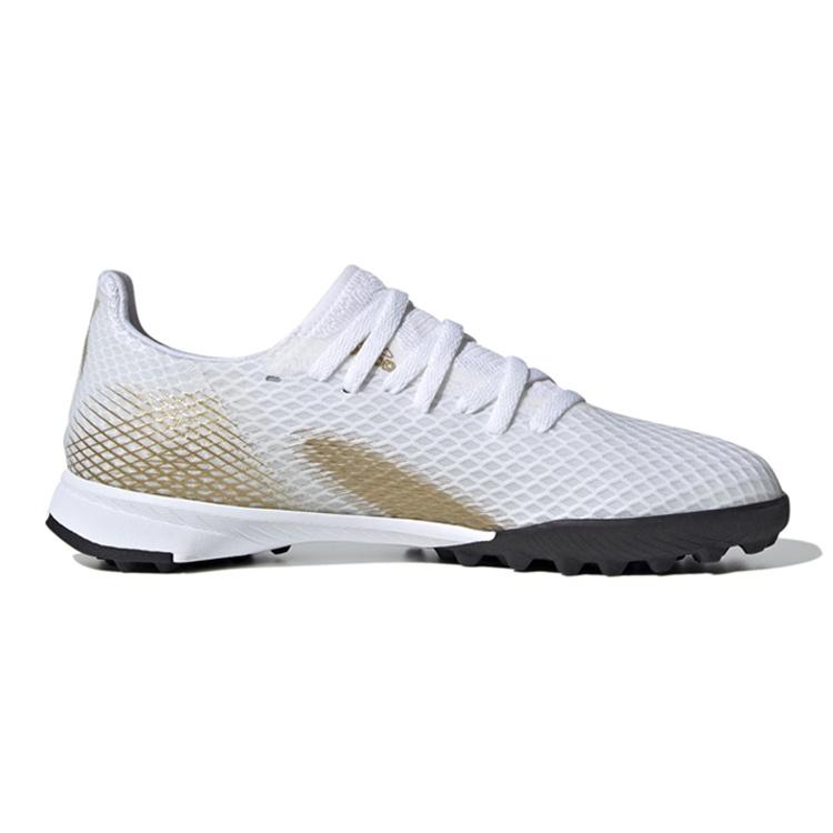 (GS) Adidas X Ghosted.3 TF 'White Metallic Gold Melange' Kids' EG8214