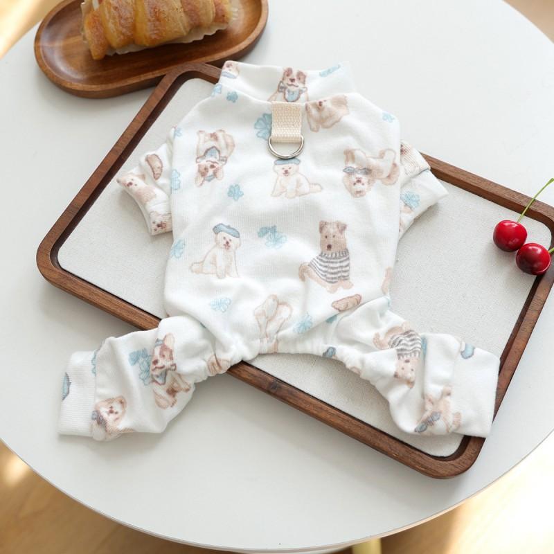 Pet Clothes Small Dogs Cats Cute Four-Legged Homewear Cartoon