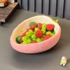 Strawberry Fruit Plate Ceramic Dessert Bowl Decorative Plate Snack Bowl Pastry Plates Toothpick Holder Fruit Fork Storage Jar