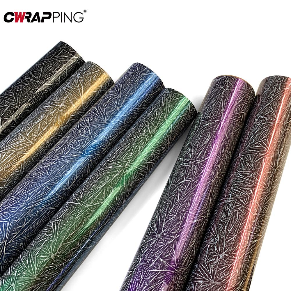 Ice Crack Texture Film Wrapping PVC Stickers for Car Wrap Vinyl Full Body Whole Roll Auto Body Films Motorcycle Adhesive Vinyl
