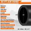 Air Line Kit For Air Spring Bag Suspension With Fittings, 30 FT PA Hose Truck Airbag Line With 1/4 NPT DOT Air Fittings, Replacement Valve For Airbag