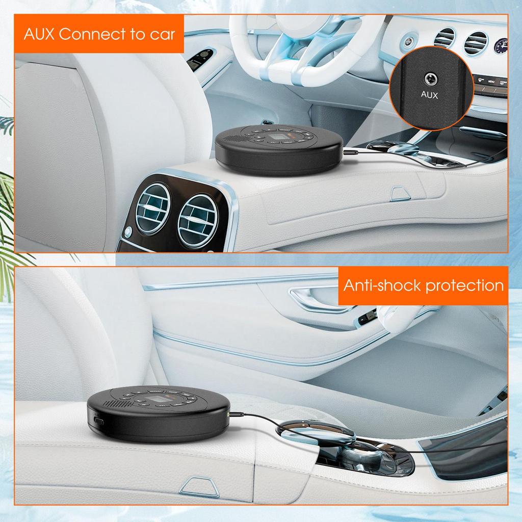 Bluetooth Portable Walkman CD & MP3 Player with English Repeated Reading Feature
